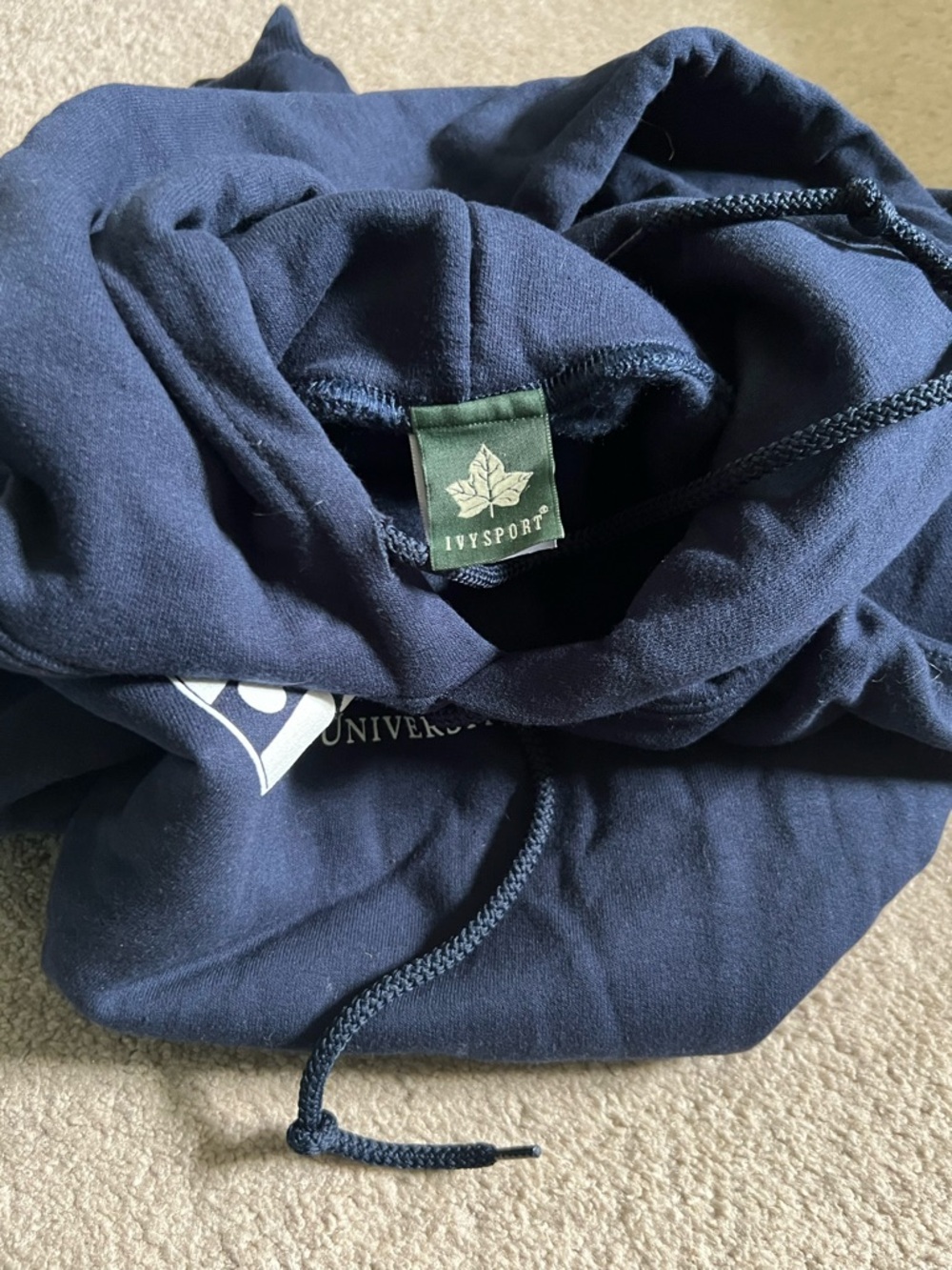 U Penn Black Pullover Hoodie, NWOT - Picture 2 of 3